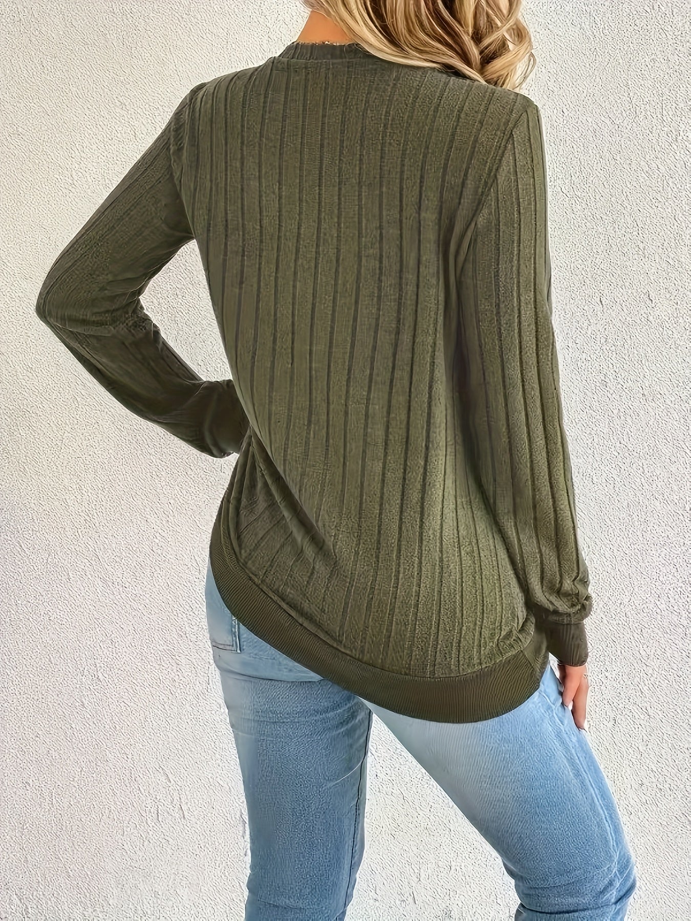 Cozy Ribbed V-Neck Sweater