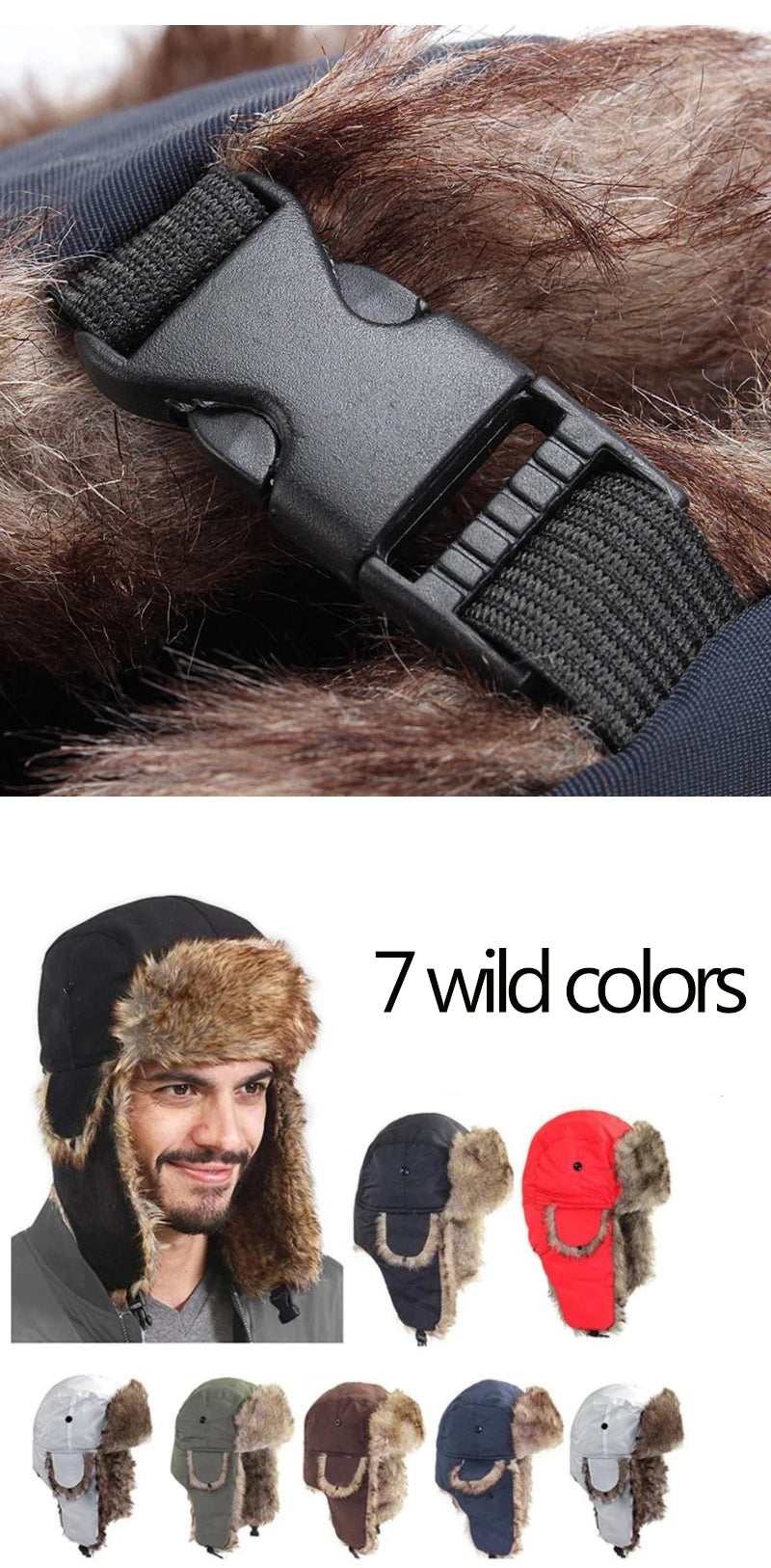 Warm Windproof Bomber Cap