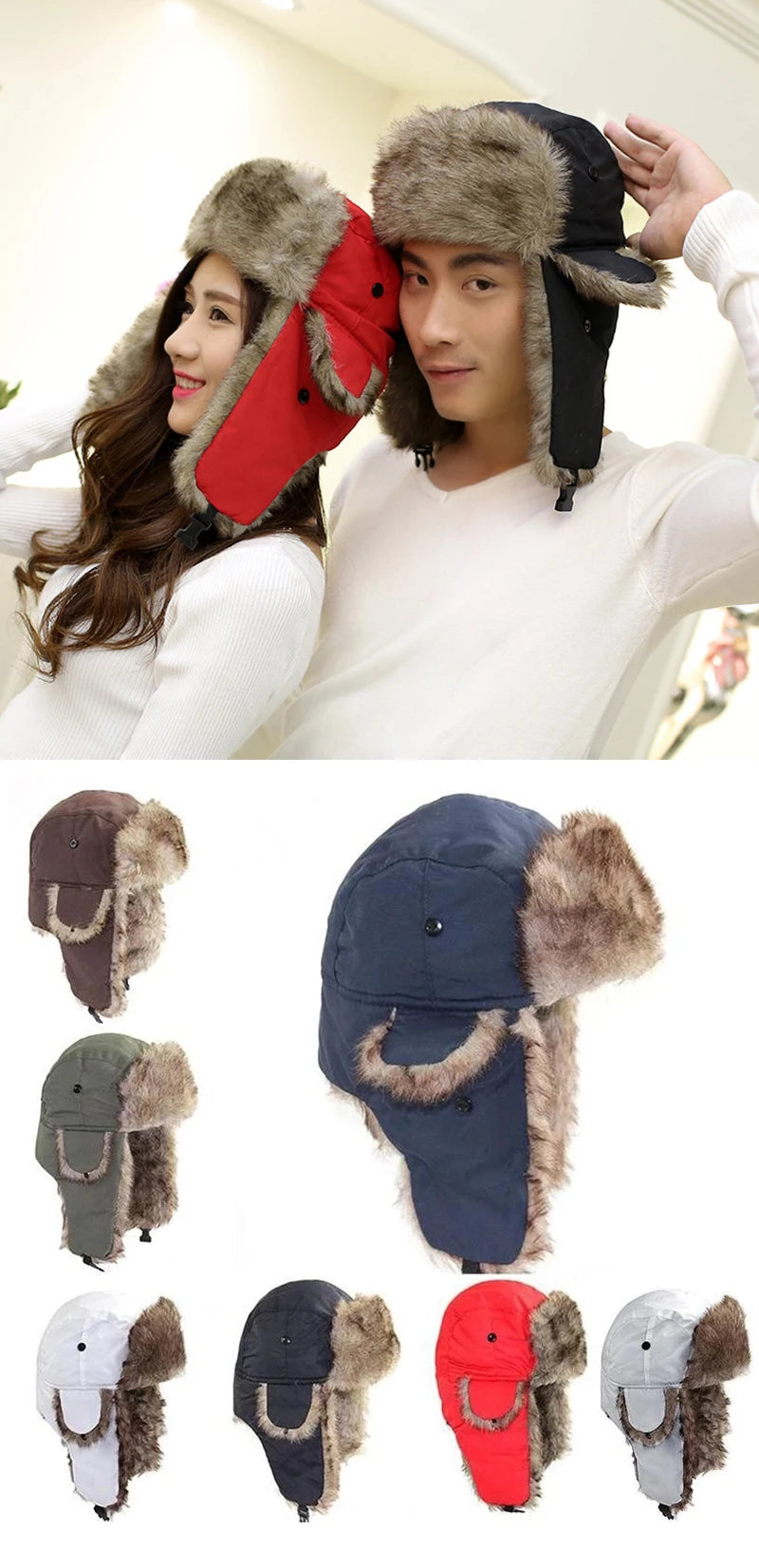 Warm Windproof Bomber Cap