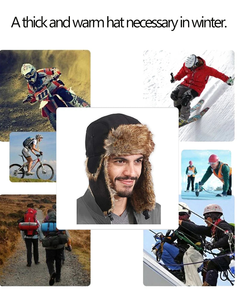 Warm Windproof Bomber Cap