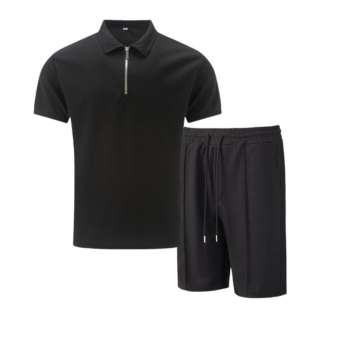 Mens Summer two-piece outdoor leisure solid color set
