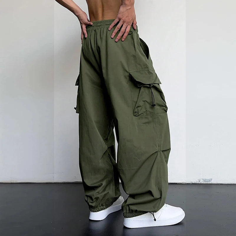 Men's Wide Leg Cargo Pants