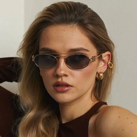 Trendy Double Beam Retro Designer SunGlasses