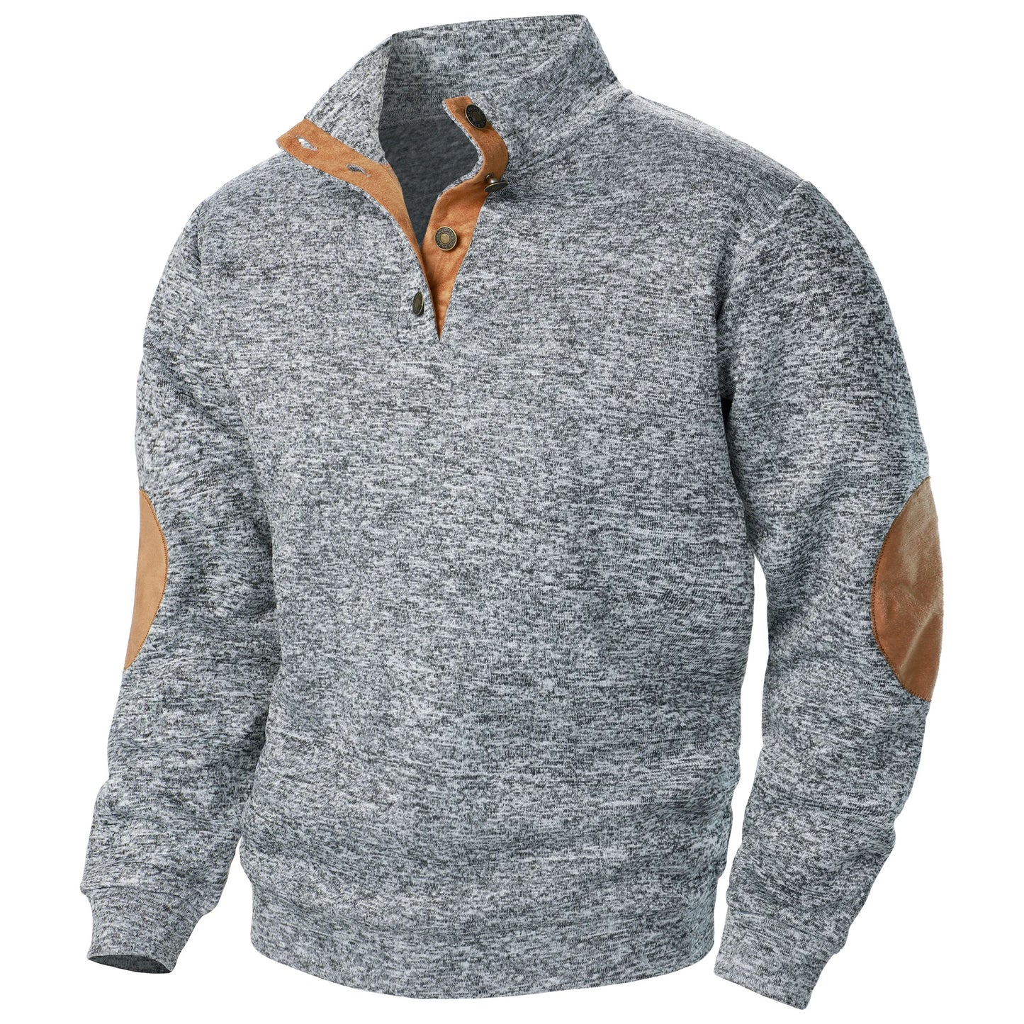 Long Sleeve Stand Collar Knitted Sweater