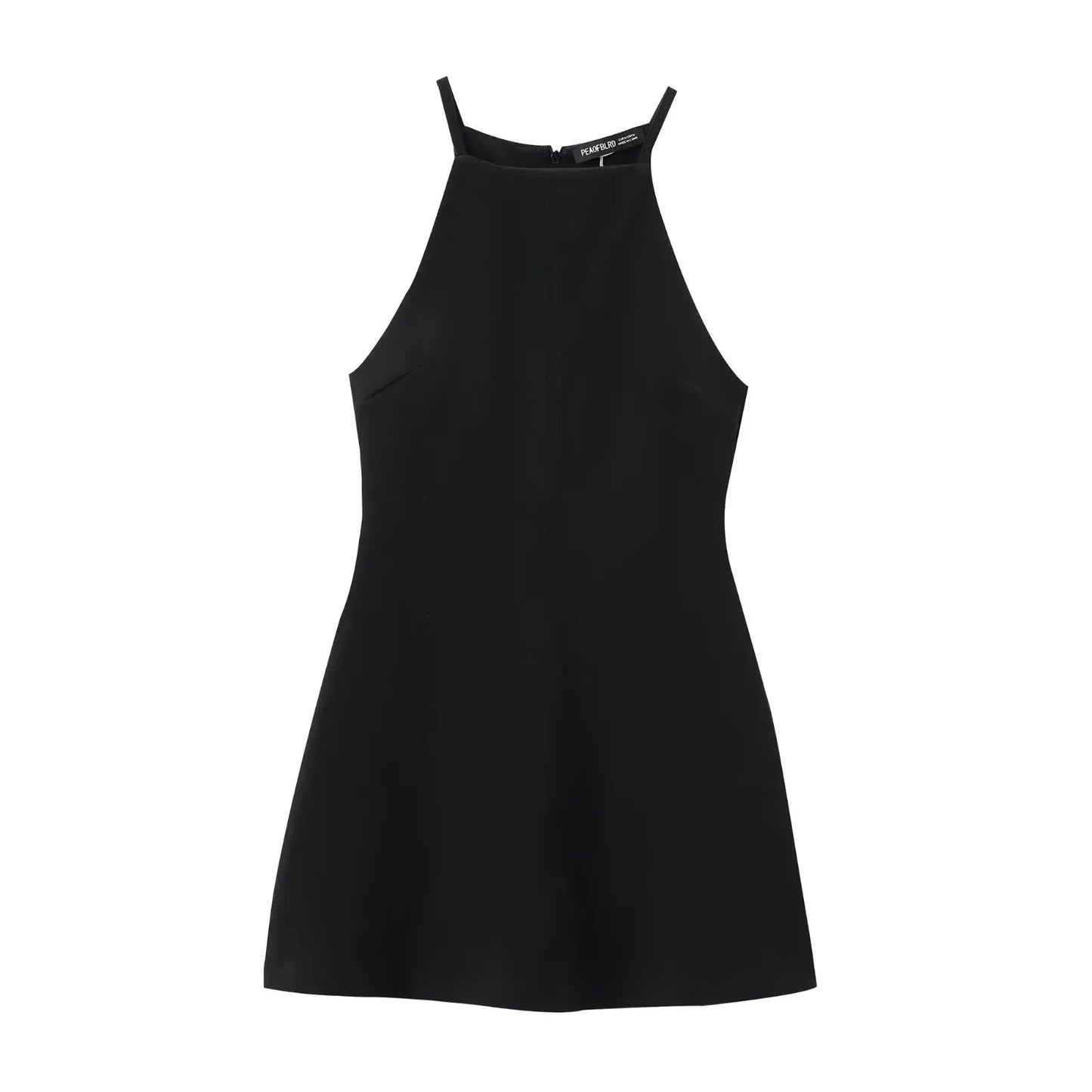 Straight Mini Dress Halter Sleeveless Casual Party Dress