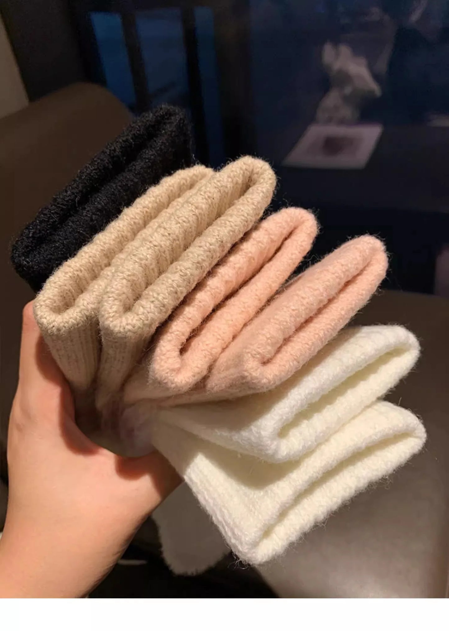 Soft Plush Half Finger Gloves