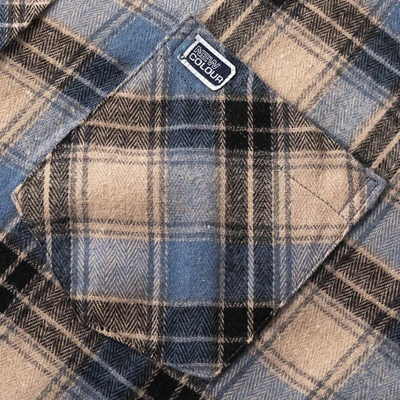 Mens Oversized Autumn Plaid Flannel Long Sleeve