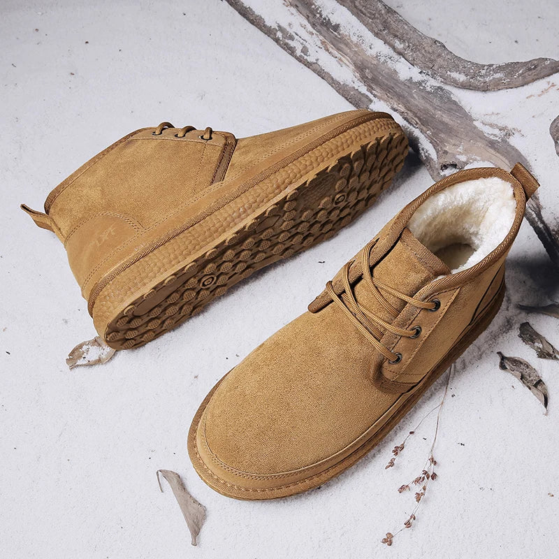 Men's Fur Lined Snow Boots
