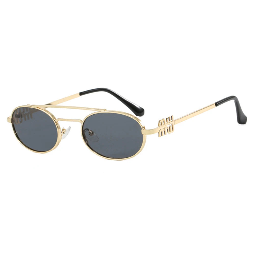Trendy Double Beam Retro Designer SunGlasses