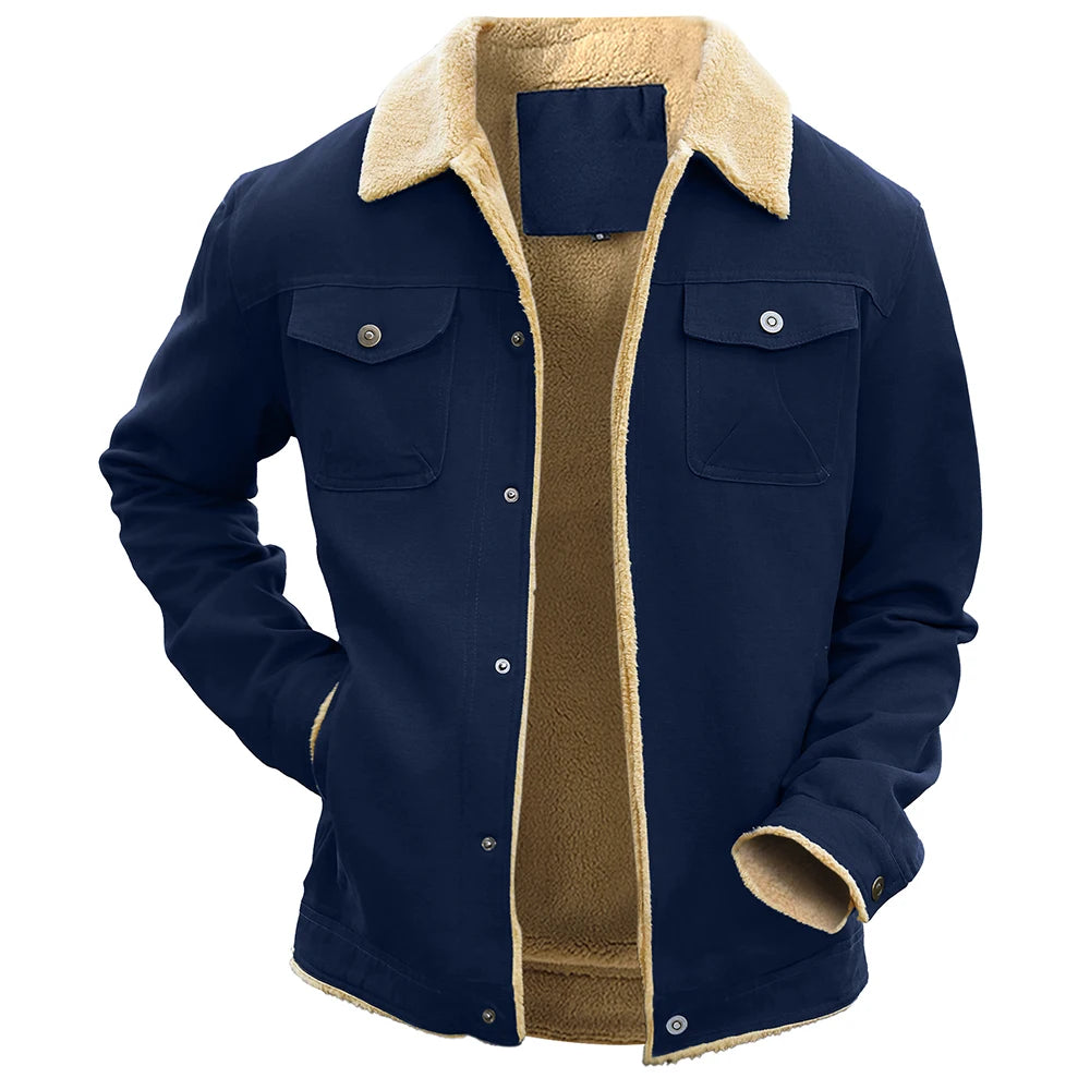 Mens Winter Fleece Lined Coat