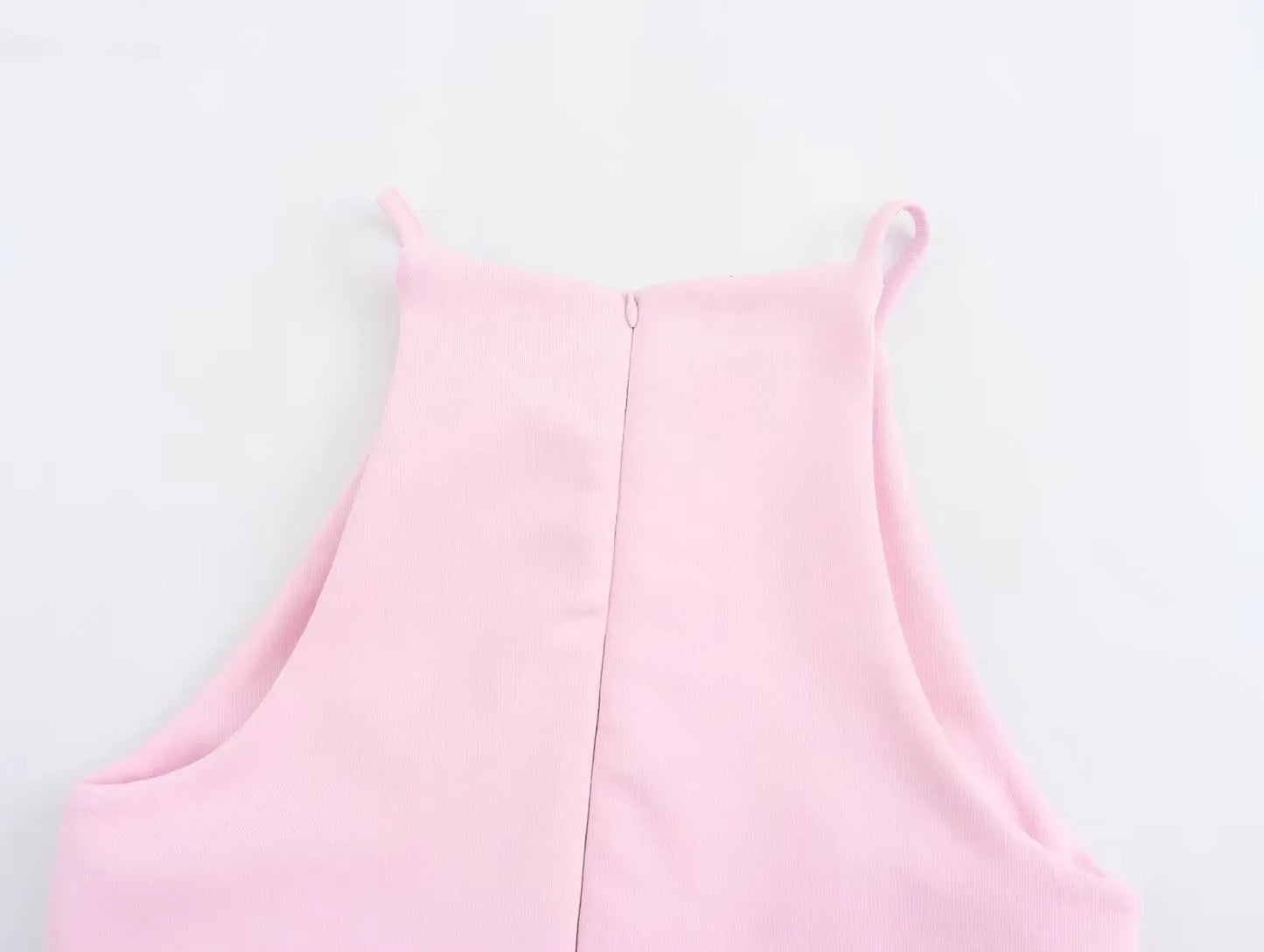 Straight Mini Dress Halter Sleeveless Casual Party Dress
