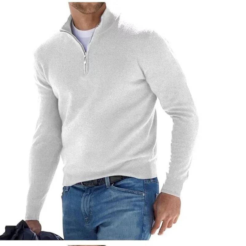 Men's Autumn Quarter Zip Sweater