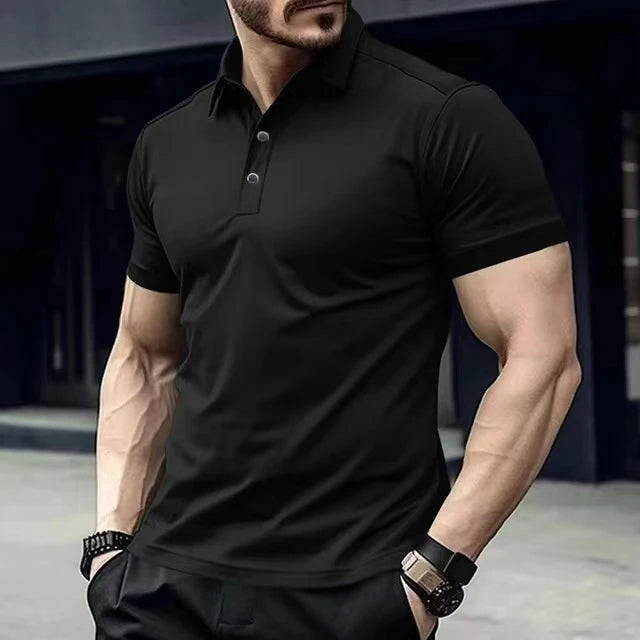 Men's Sports casual short sleeved polo shirt