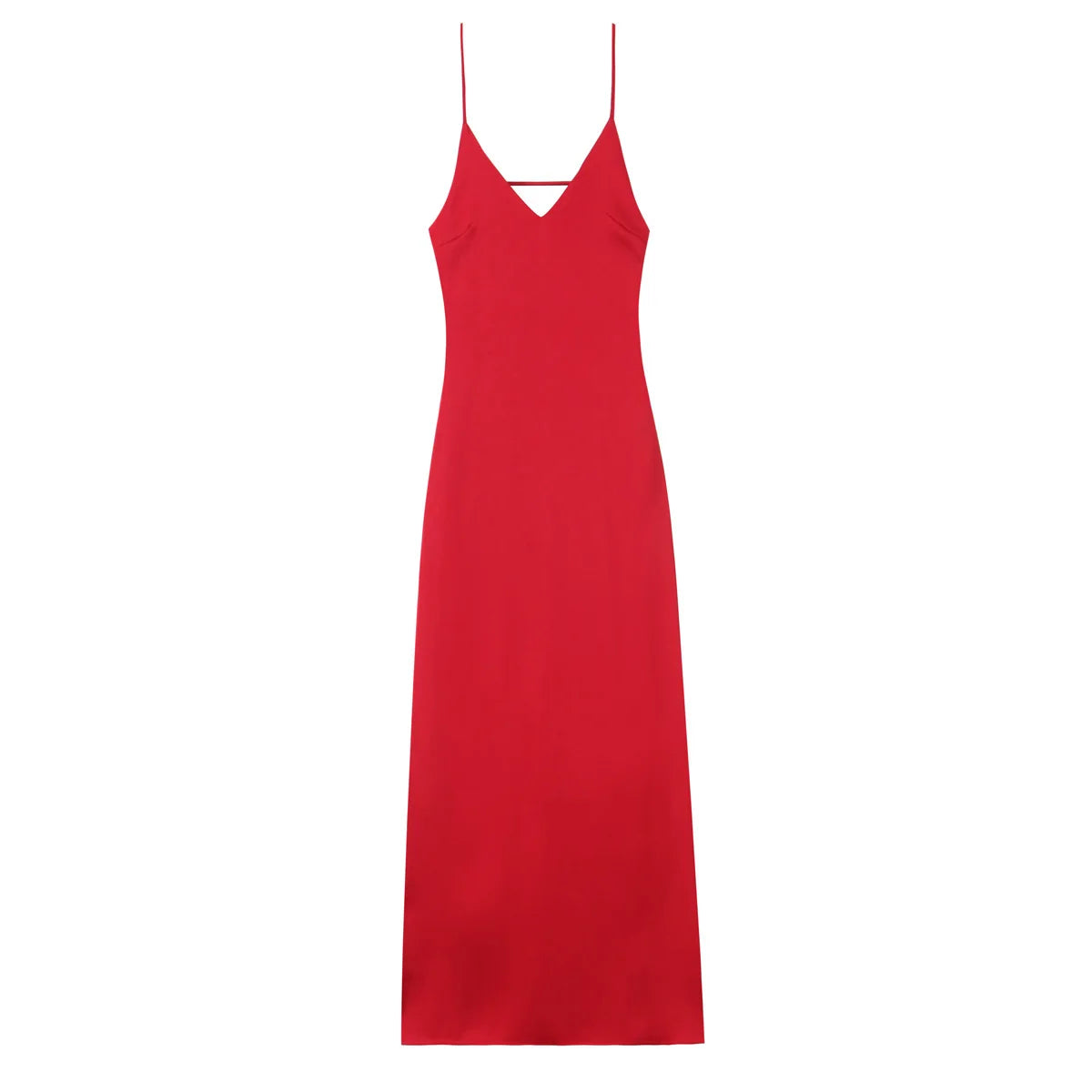 Elegant Summer Yellow V Neck Sling Dress