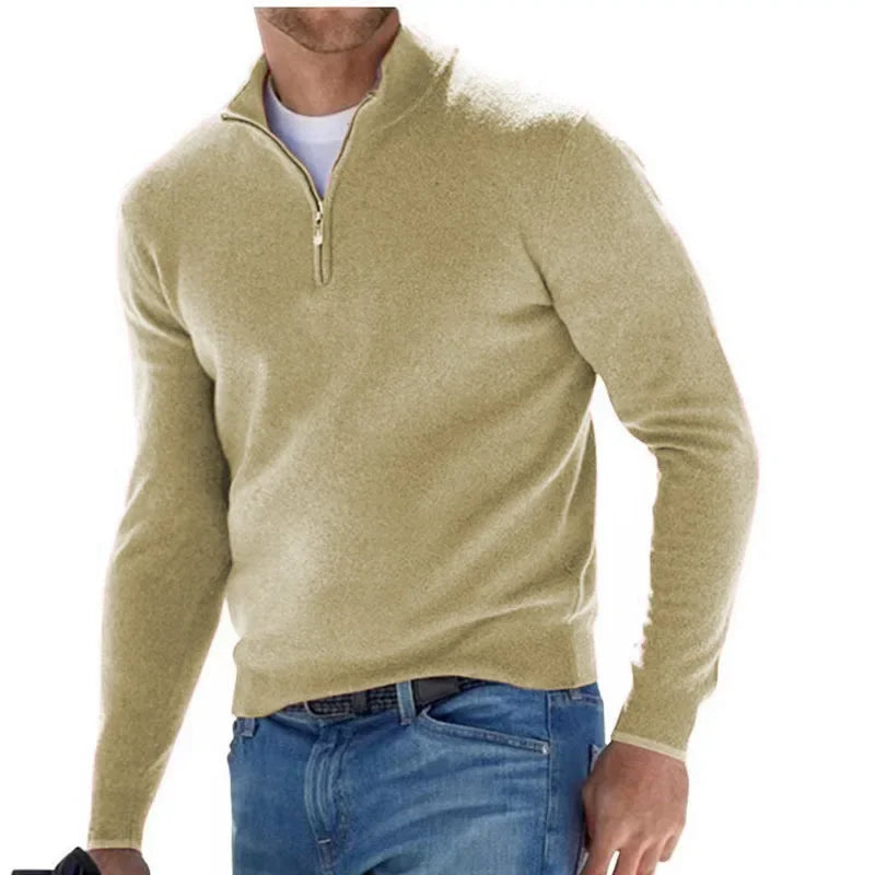 Men's Autumn Quarter Zip Sweater
