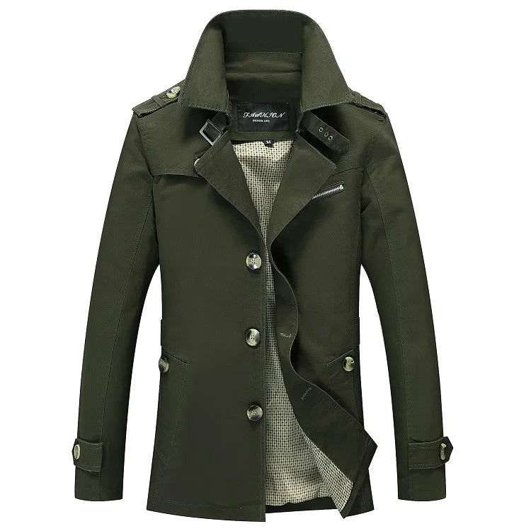 Business Casual Mens Trench Coat