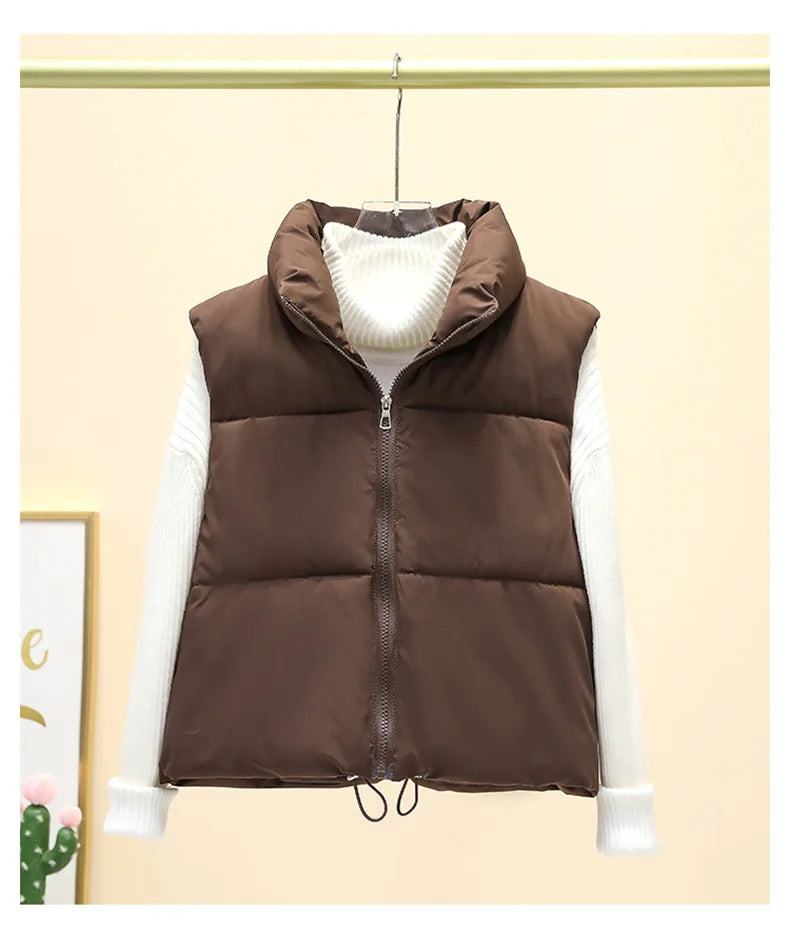 Womens Down Zipper Vest