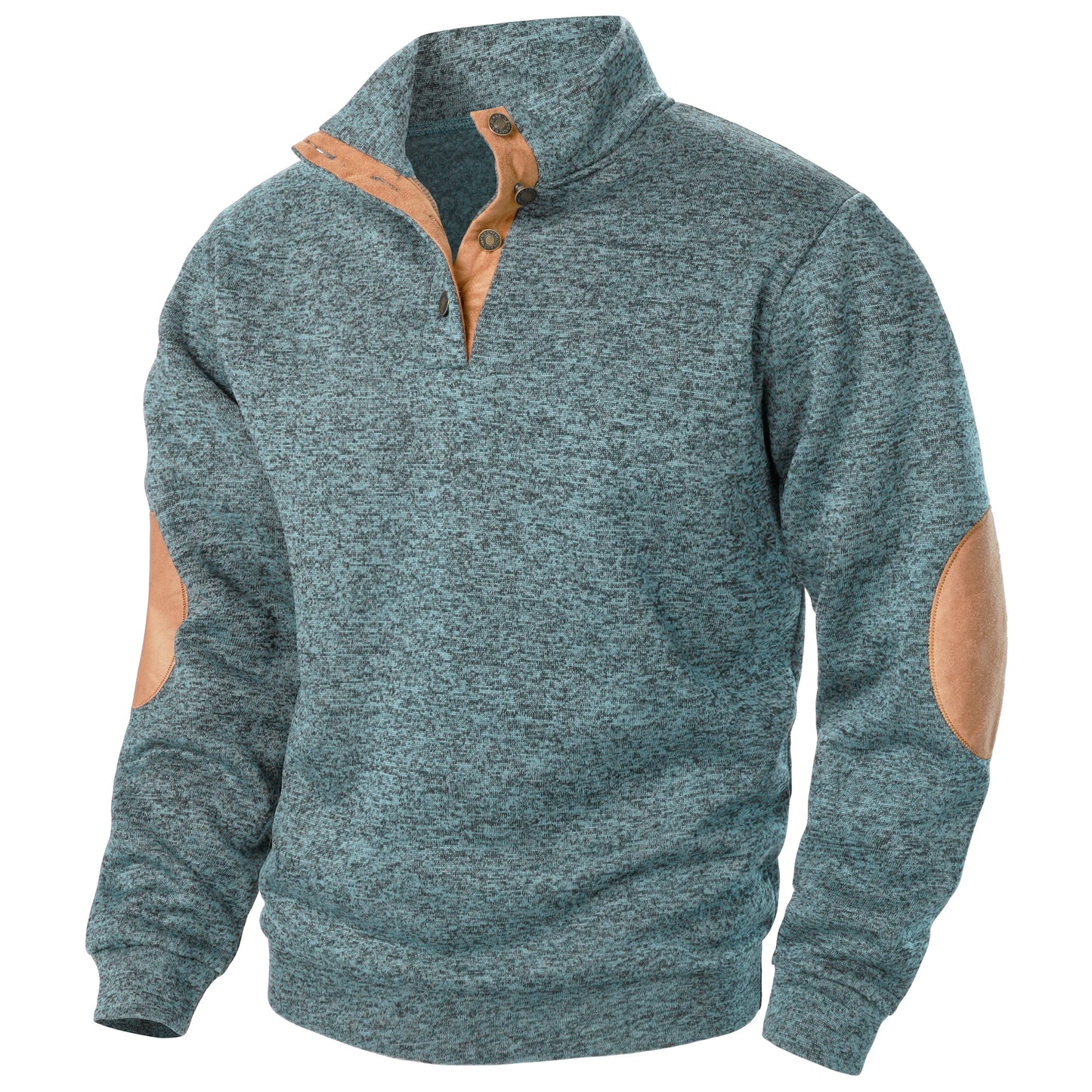 Long Sleeve Stand Collar Knitted Sweater