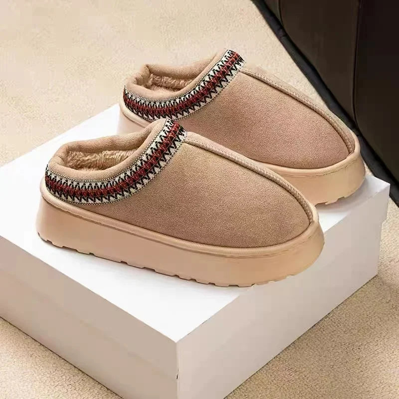 Platform Fluffy Slippers