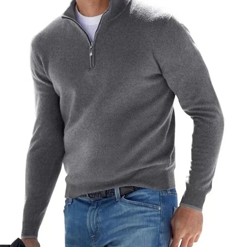Men's Autumn Quarter Zip Sweater