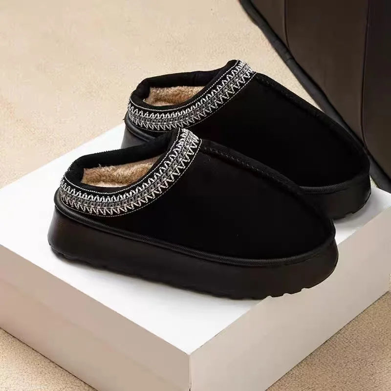 Platform Fluffy Slippers