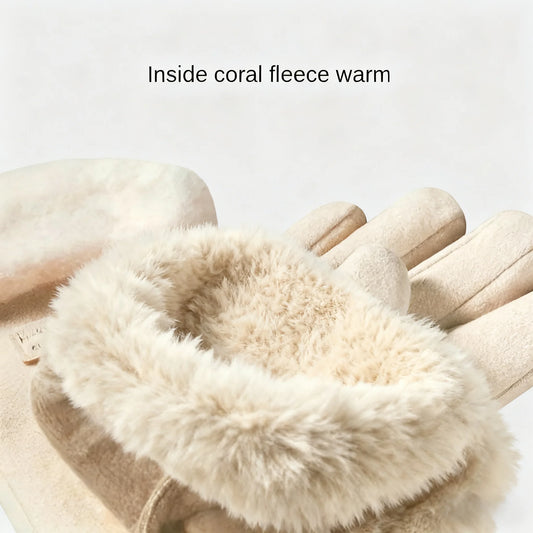Women's Plush Touchscreen Winter Gloves