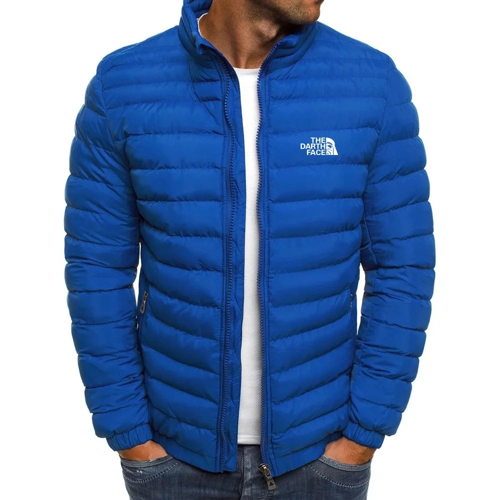 Men's Stand up Collar Zipper Puffer Jacket