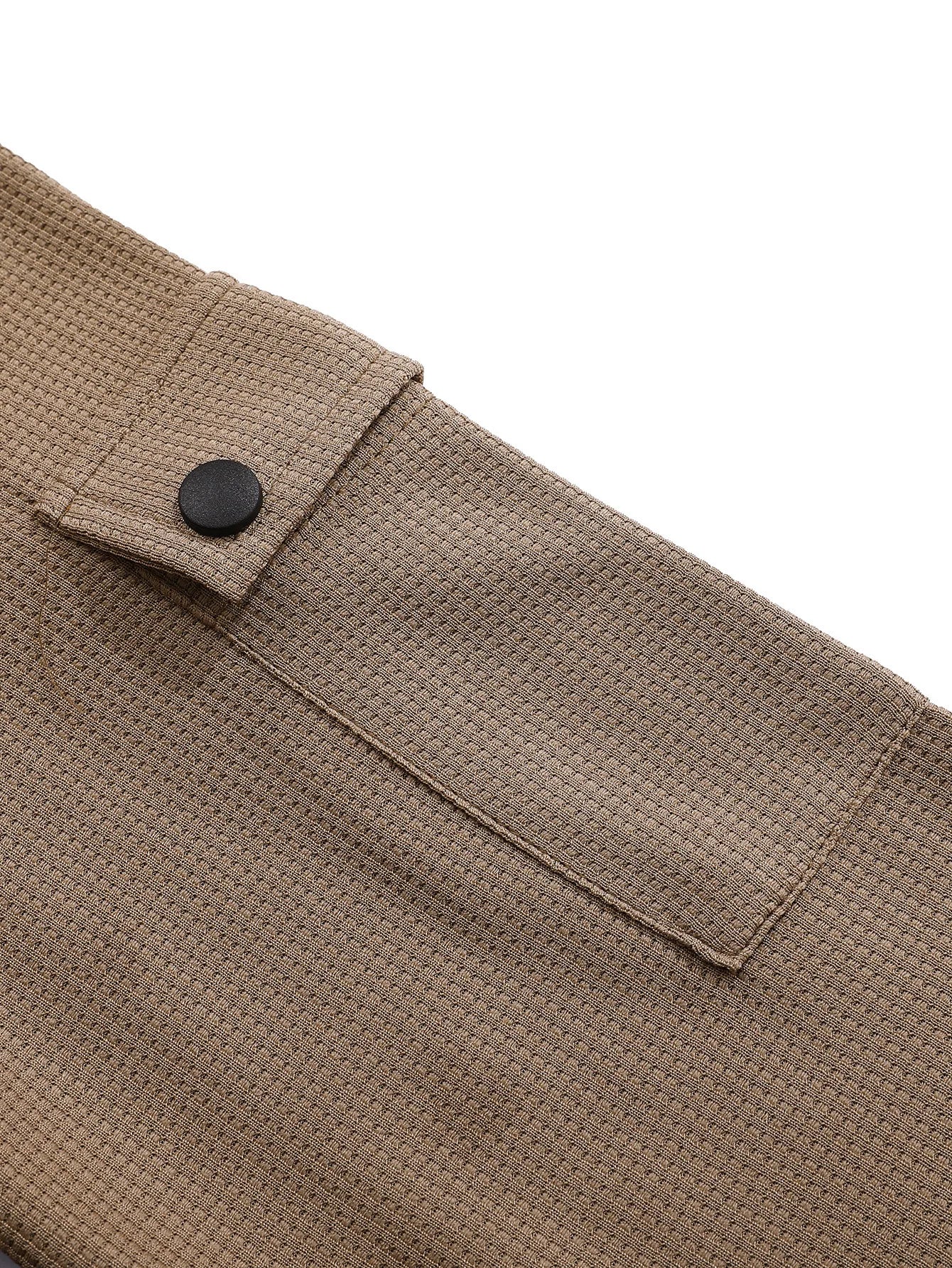 Mens Waffle Cotton Henley neck Shirt