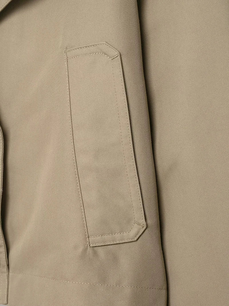 Double Breasted Short Trench Coat