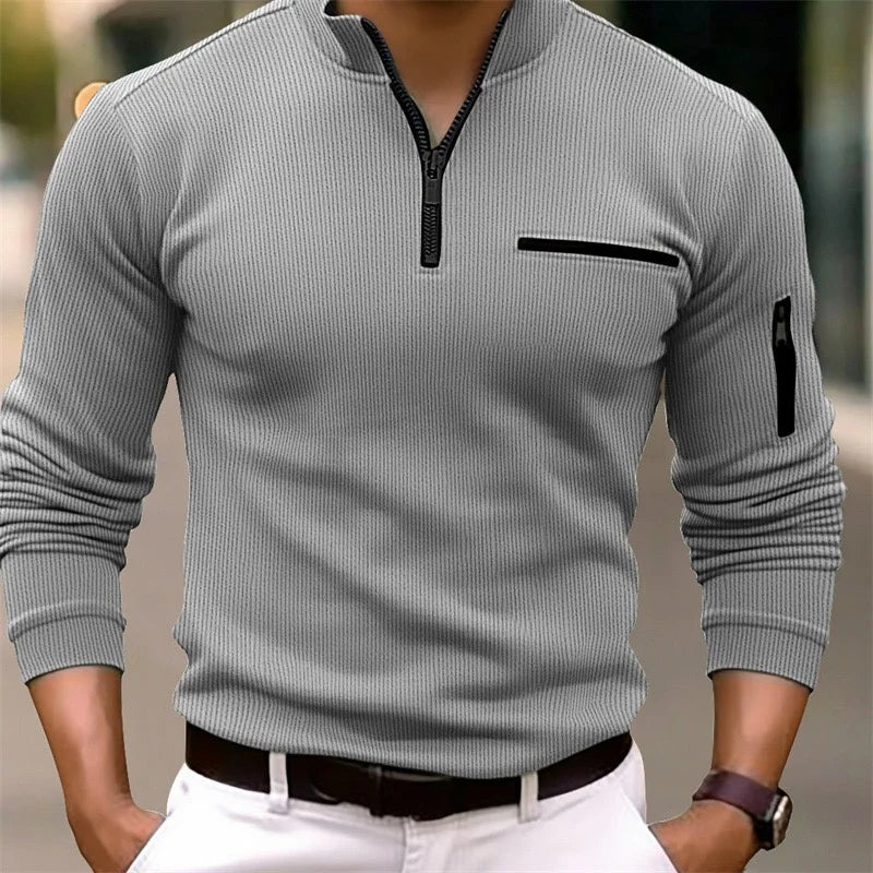 Men's Quarter Zip Polo