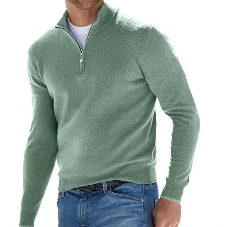 Men's Autumn Quarter Zip Sweater