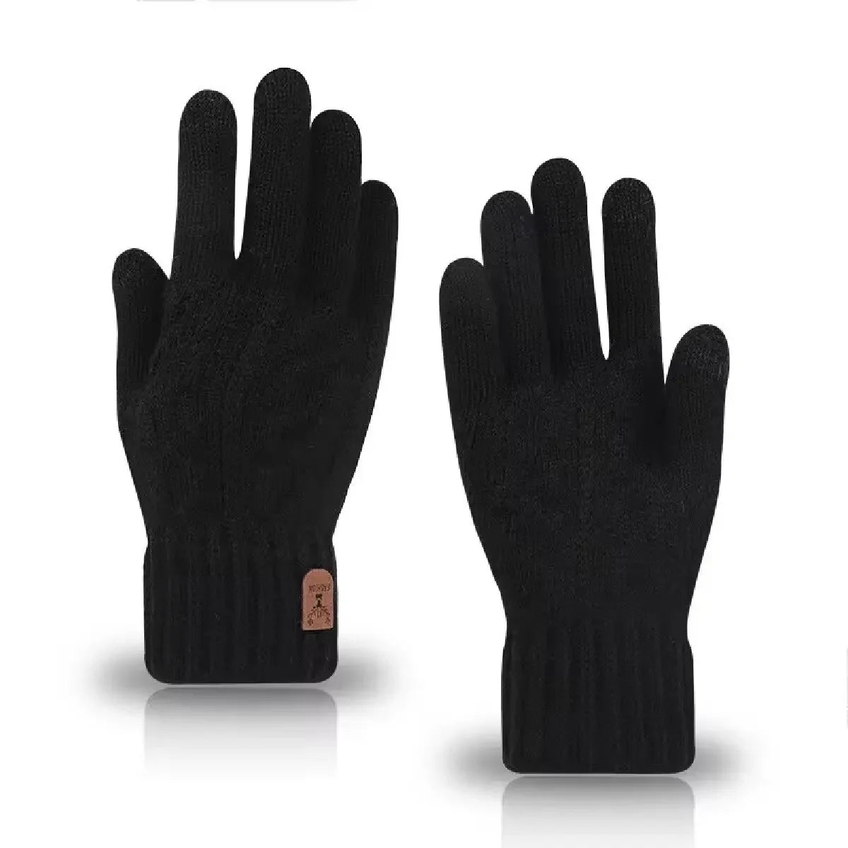 Men's Warm Knitted Touch Screen Gloves