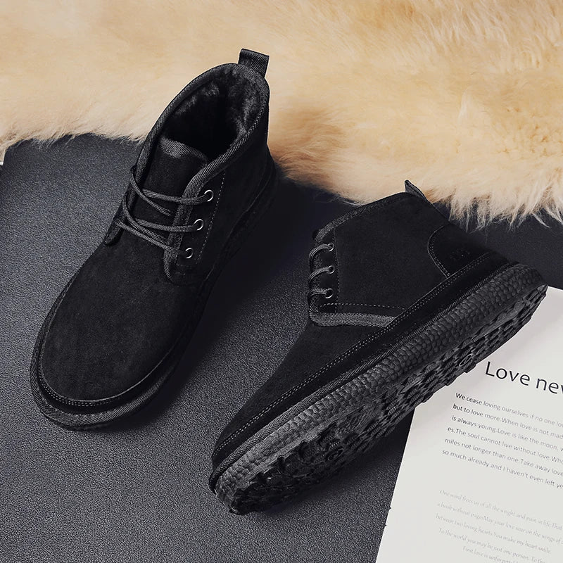 Men's Fur Lined Snow Boots
