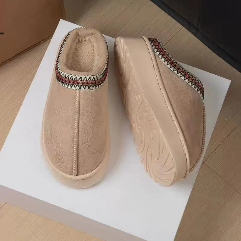 Platform Fluffy Slippers
