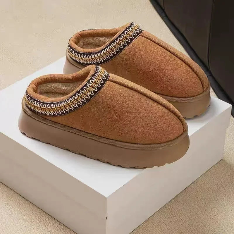 Platform Fluffy Slippers