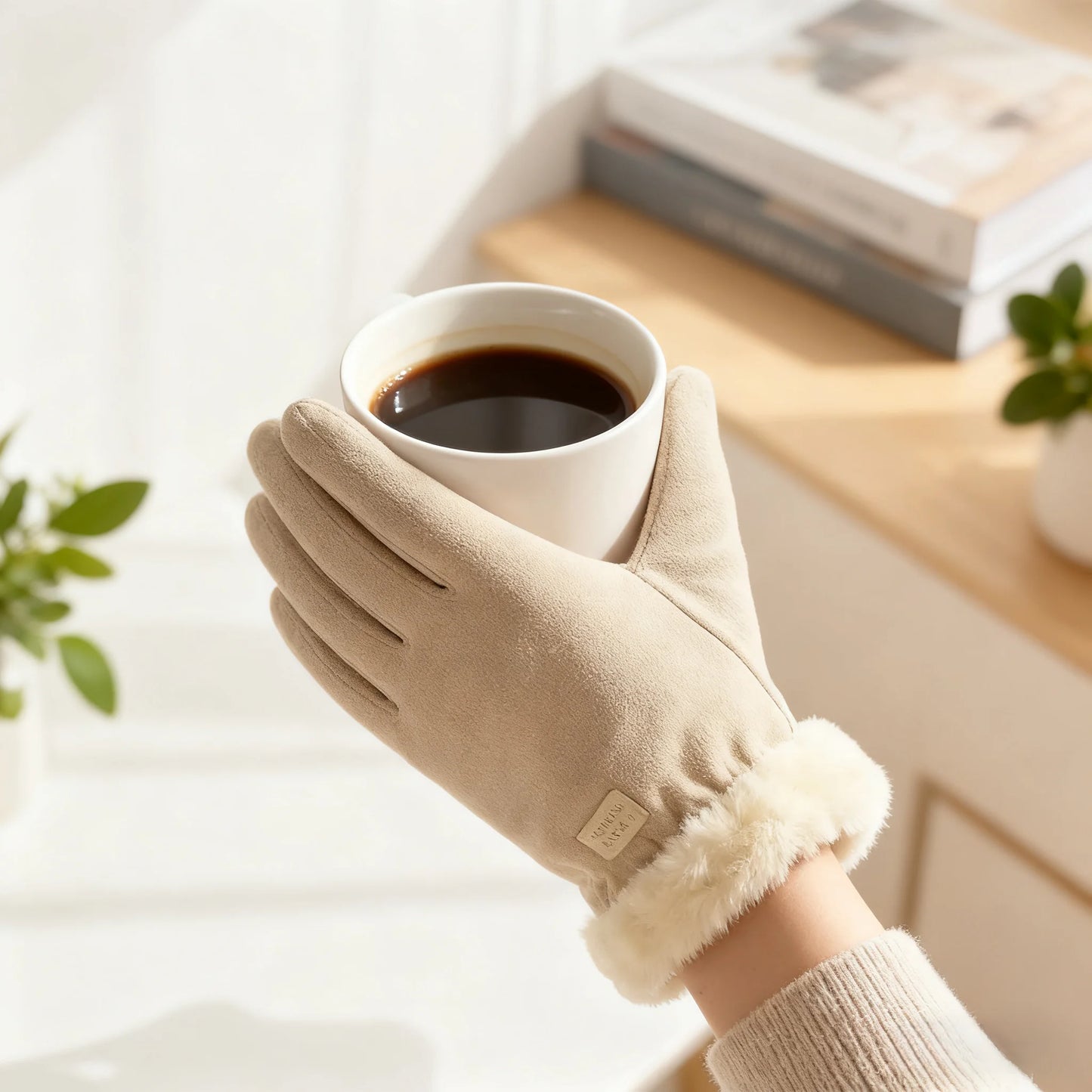 Women's Plush Touchscreen Winter Gloves