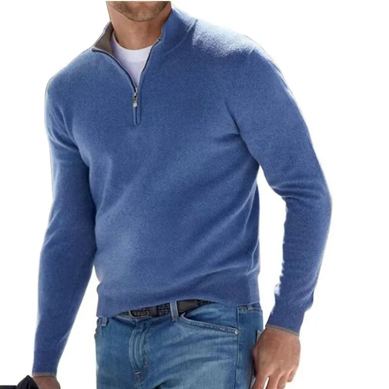 Men's Autumn Quarter Zip Sweater