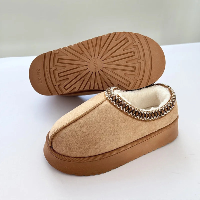 Platform Fluffy Slippers