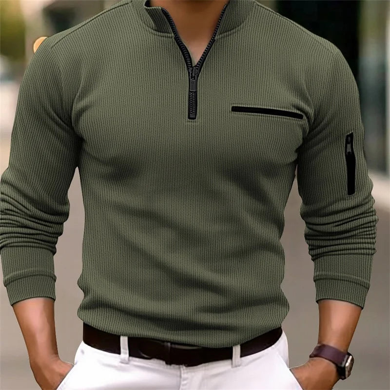 Men's Quarter Zip Polo