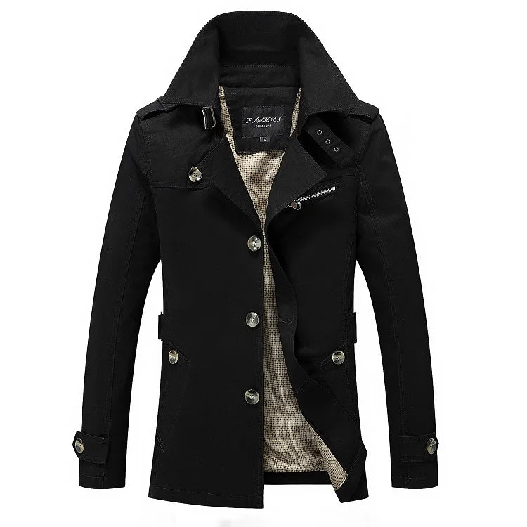 Business Casual Mens Trench Coat
