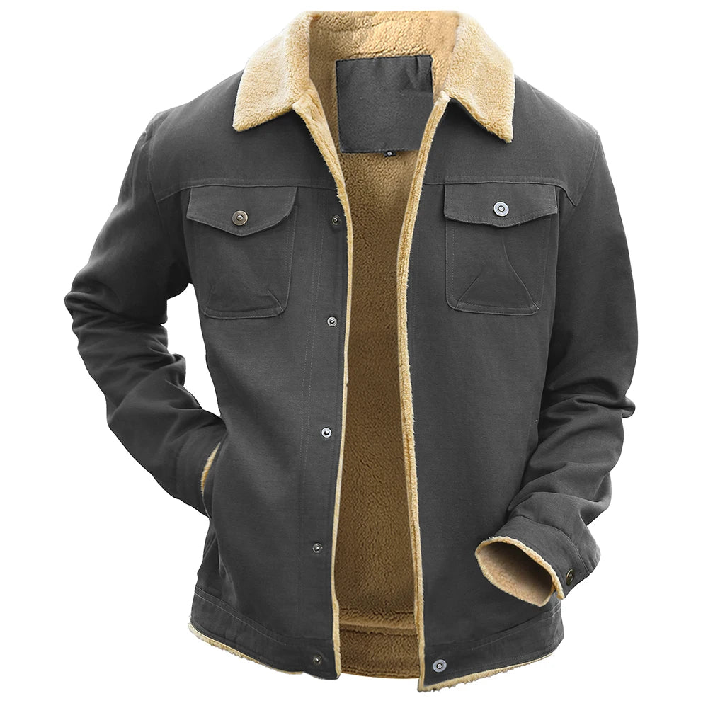 Mens Winter Fleece Lined Coat