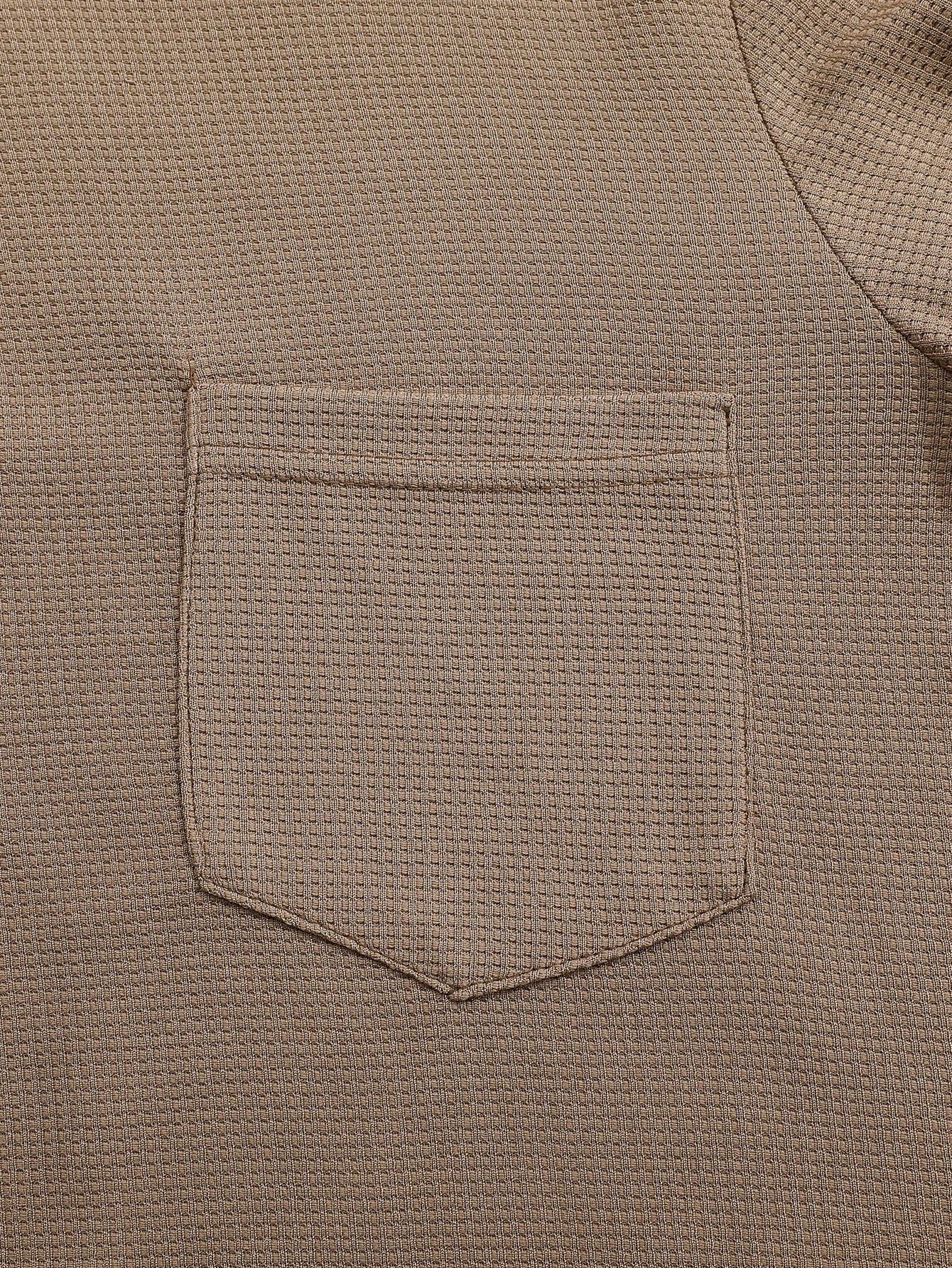 Mens Waffle Cotton Henley neck Shirt