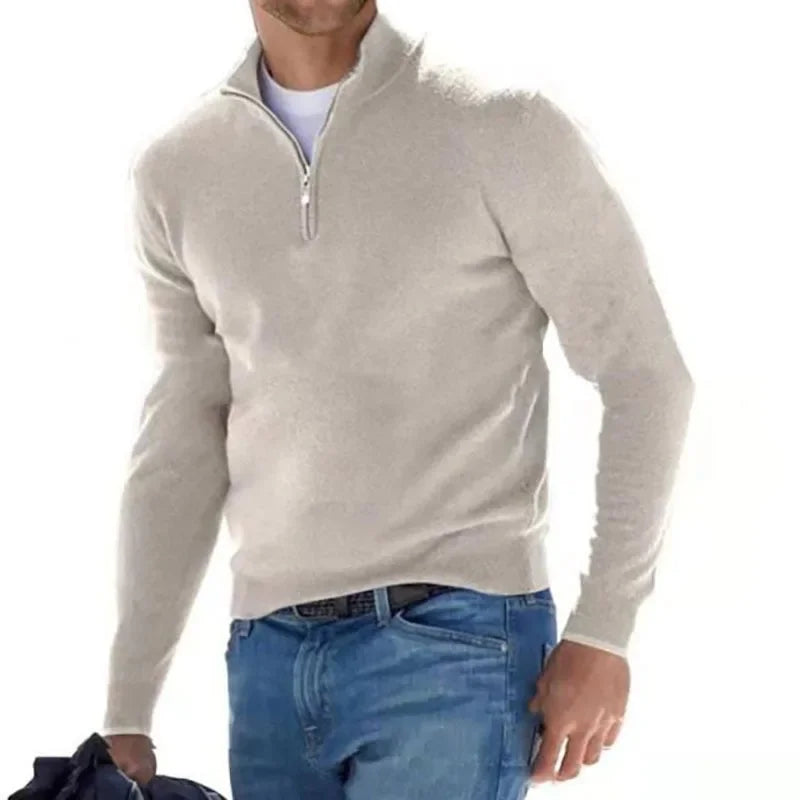 Men's Autumn Quarter Zip Sweater