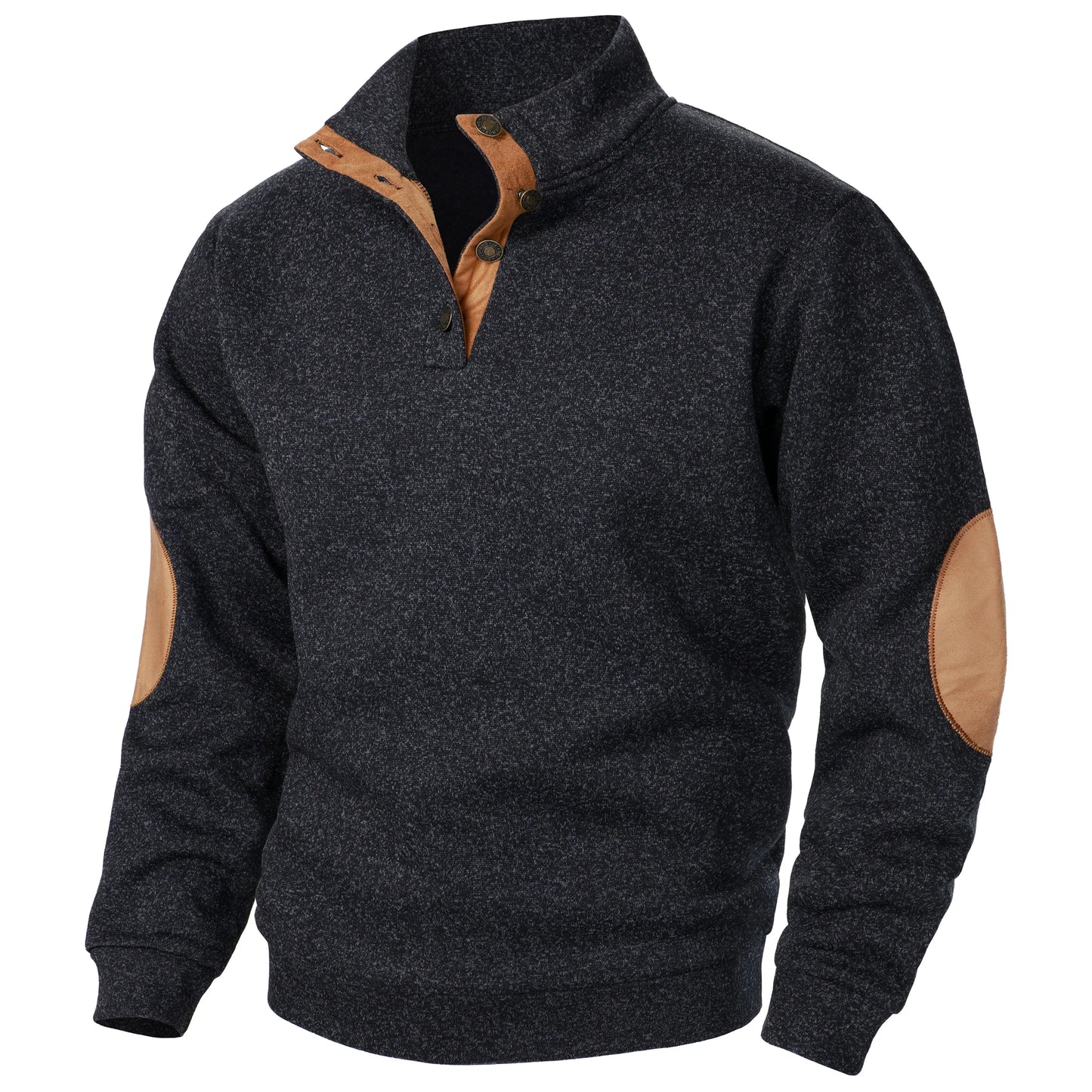 Long Sleeve Stand Collar Knitted Sweater