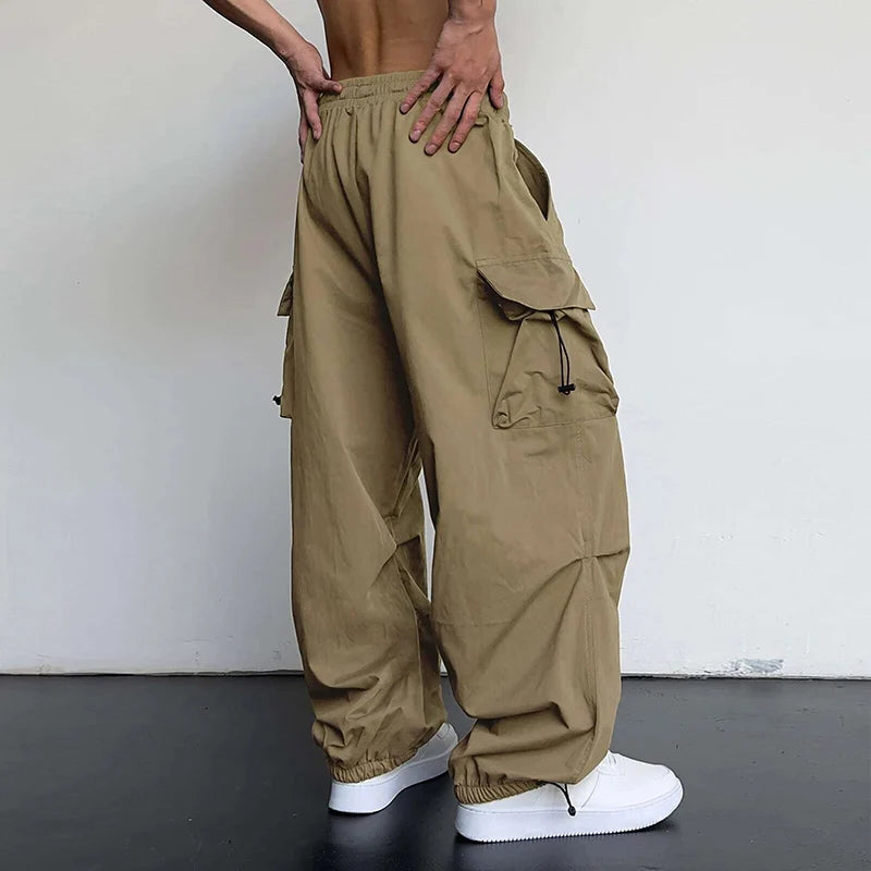 Men's Wide Leg Cargo Pants