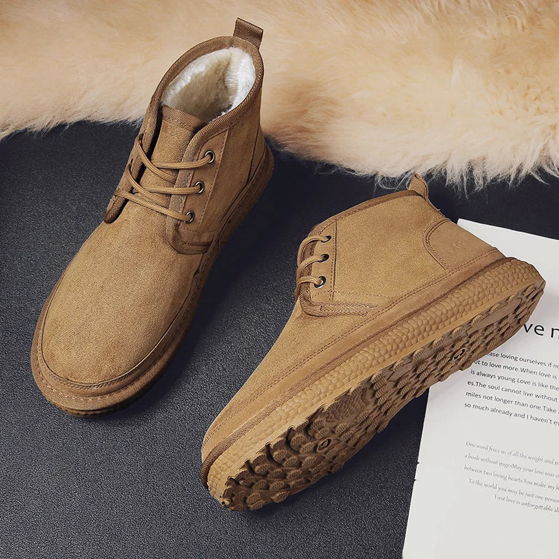 Men's Fur Lined Snow Boots