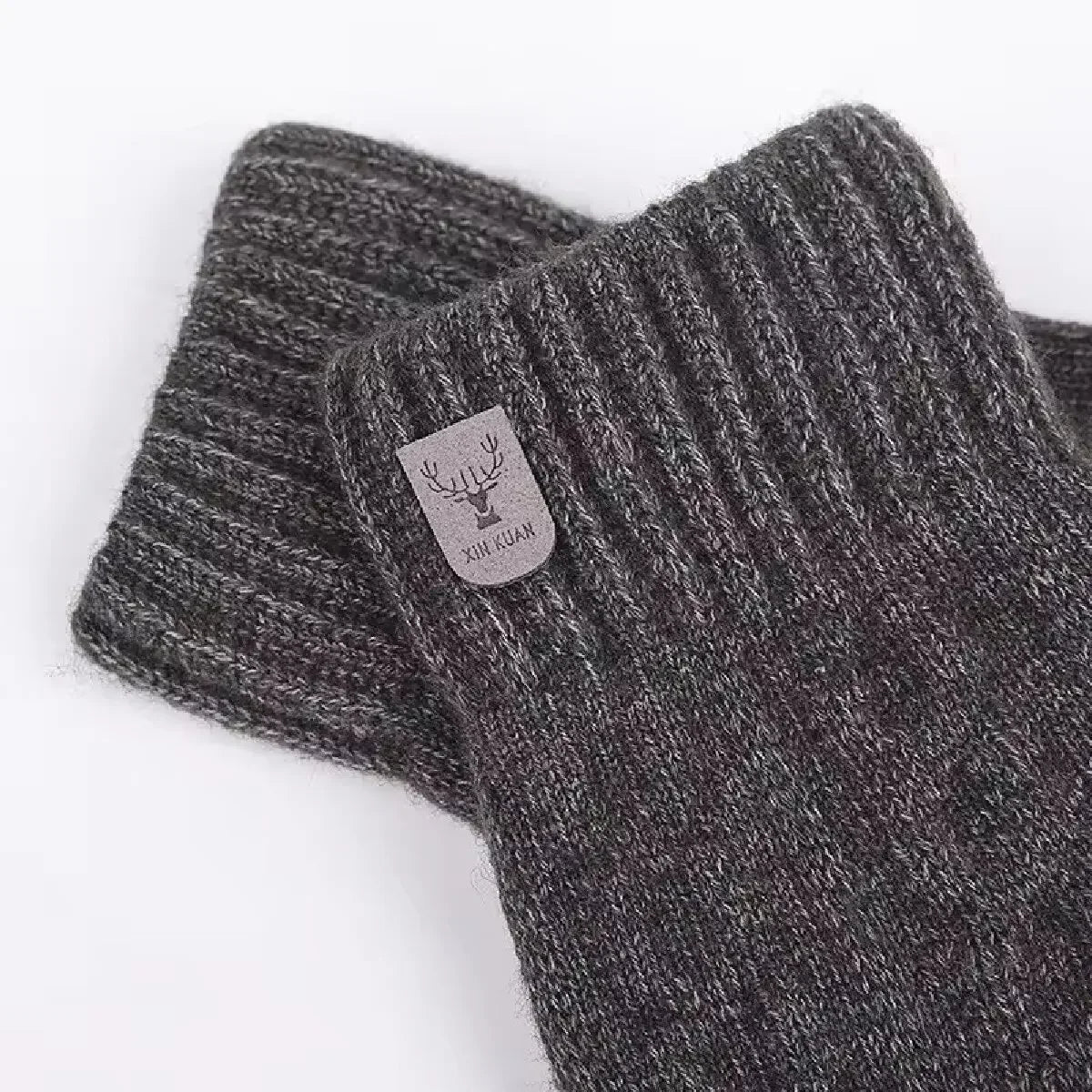 Men's Warm Knitted Touch Screen Gloves