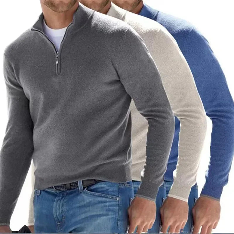 Men's Autumn Quarter Zip Sweater