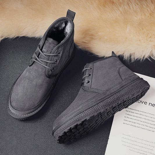 Men's Fur Lined Snow Boots