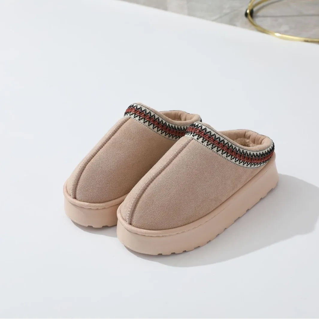 Platform Fluffy Slippers